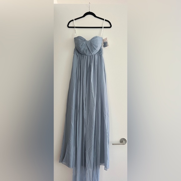 Birdy Grey Grace Dress (Chiffon Dusty Blue) - Picture 1 of 3